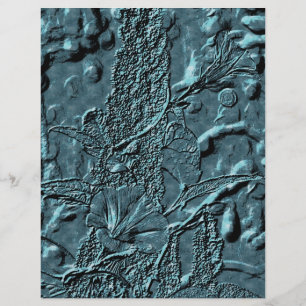 Papel De Escrapão Azul De Glória Embrionado