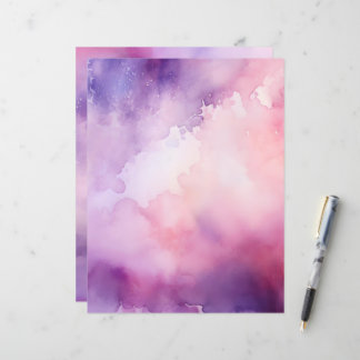 Papel de Escrapão de Aquarelas Rosa e Puro