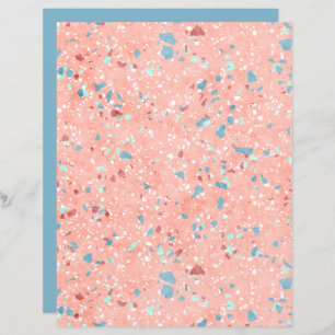 Papel de Escrapão de Arte Mosaica Colorida Funky