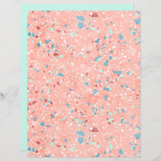 Papel de Escrapão de Arte Mosaica Colorida Funky