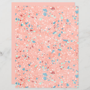 Papel de Escrapão de Arte Mosaica Colorida Funky