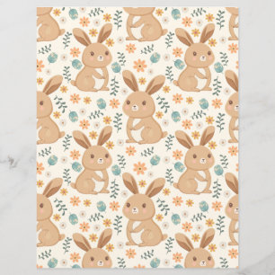 Papel de Escrapbook de Bunnies Bonitos