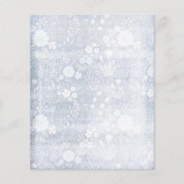 Papel de Escrapbook Floral do Shabby Azul e Branco