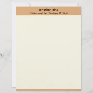 Papel de Escritório Bege e Creme