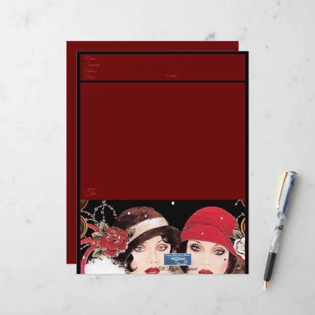 Papel de Escritório (Winter Red B) RFPMDesigns  20 (Frente/Verso In Situ)