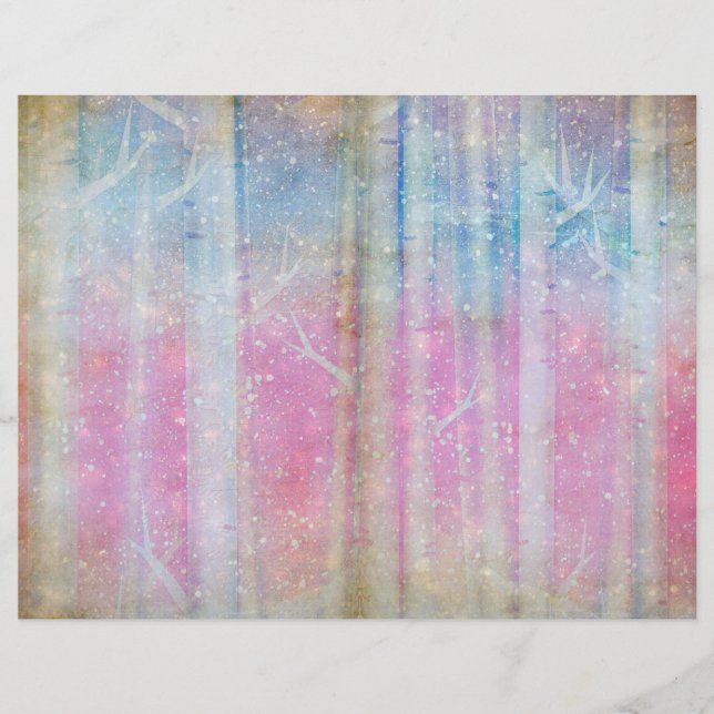 Papel de Folha de Cálculo das Árvores Mágicas de i (Frente)