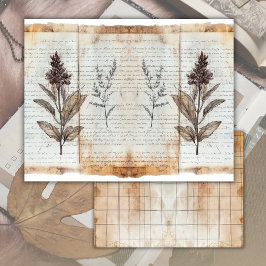 Papel de Folha de Jornalzinho de Sucata Botânica A