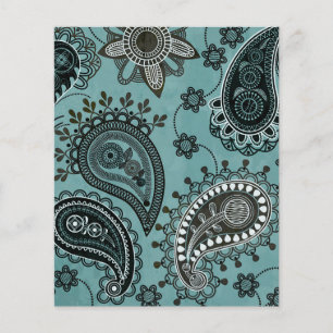 papel de fundo de scrapbook estampado em verde azu
