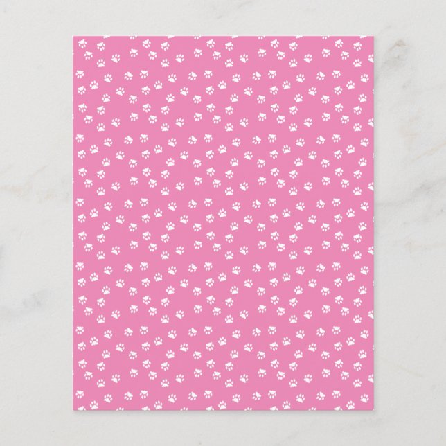 Papel de fundo para álbum de recortes com pegadas  (Frente)