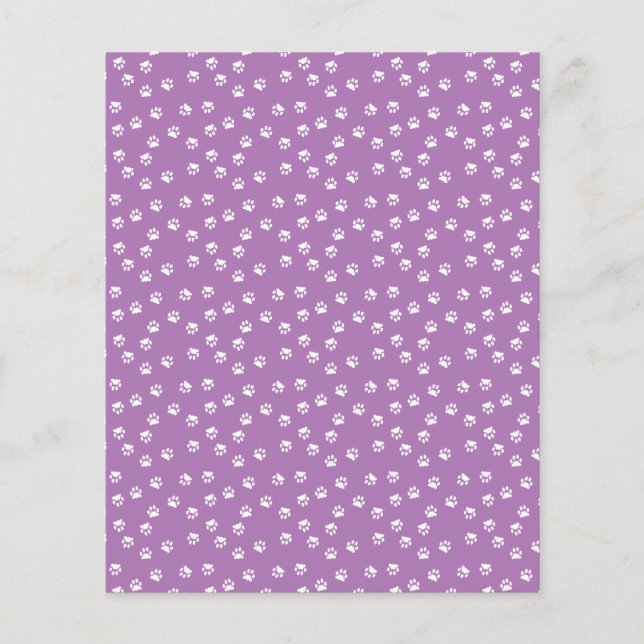 Papel de fundo para álbum de recortes com pegadas  (Frente)