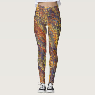 Papel de Guarda de Livro Mármore Leggings Colorida
