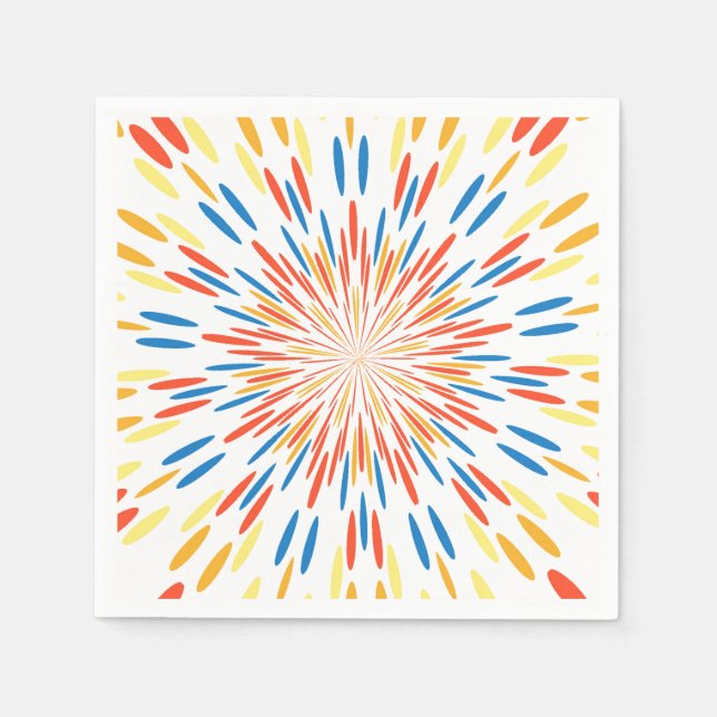 Papel de guardanapo com design abstrato (Frente)