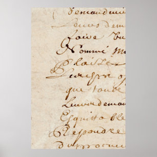 Papel de Impressão Retroativo em francês com Scrip