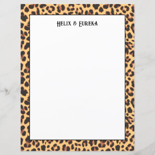 Papel de impressão Wild Safari Leopard