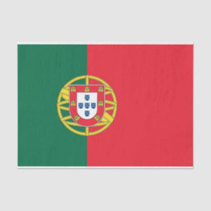 Papel de lenço Patriótico com pavilhão de Portugal