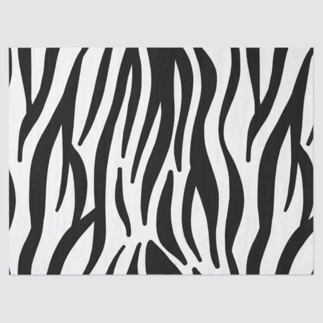 papel de lenços impressos zebra (Frente )