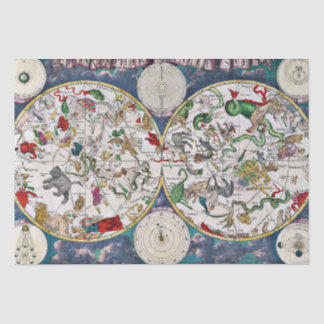 Papel de lenços para cartas estelares