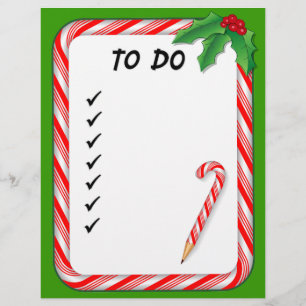 Papel de Lista de Natal a Fazer