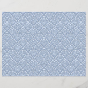 Papel de Livro Azul Delicado Boho