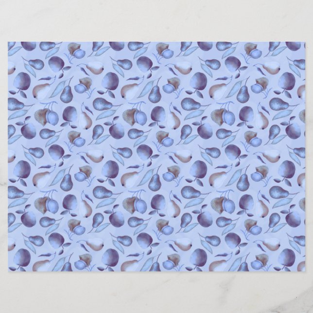 Papel de maço azul Fruta (Frente)