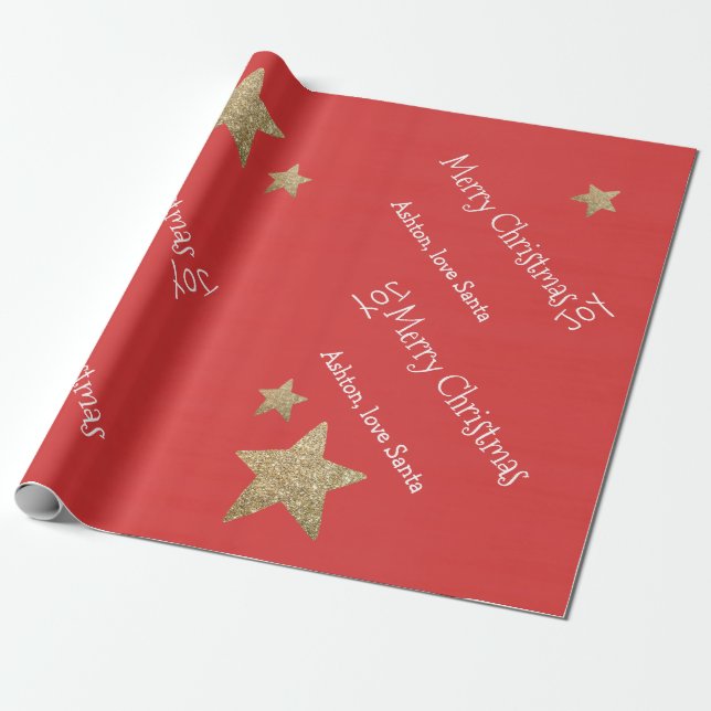 Papel de moldagem de presente de Natal de Papais n (Desenrolado)