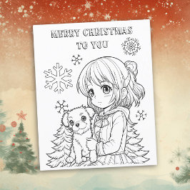 Papel de Natal Color Me para Crianças