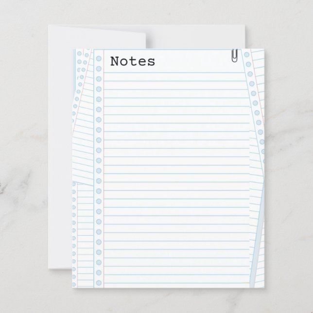 Papel de Nota  (Frente)