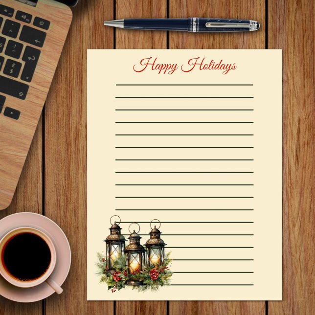 Papel de Nota sobre Feriados Felizes para Lanterna (Criador carregado)