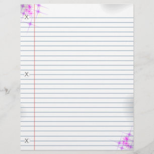 Papel de notebook cor-de-rosa brilhante