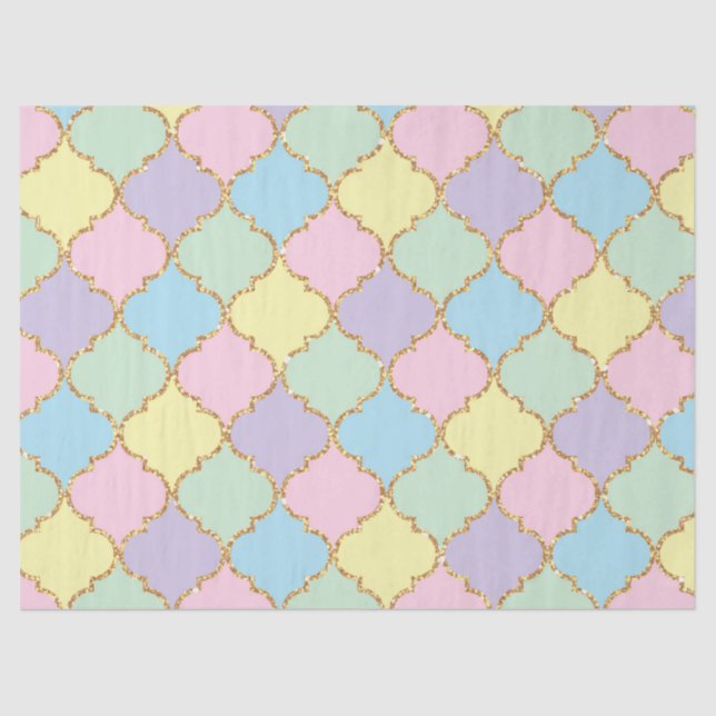 Papel de Padrão de Aniversário do Unicórn (Frente )