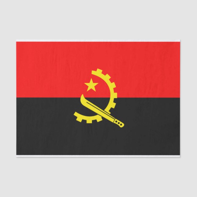 papel de pano de bandeira angola (Frente )