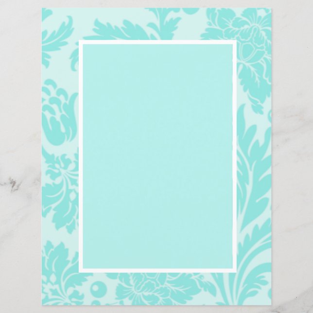 Papel de papel de carta azul-lacrimogêneo (Frente)