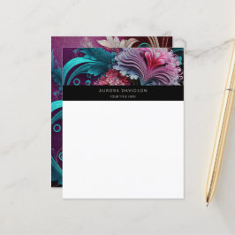 Papel de Papel de carta Personalizado Floral Bloom