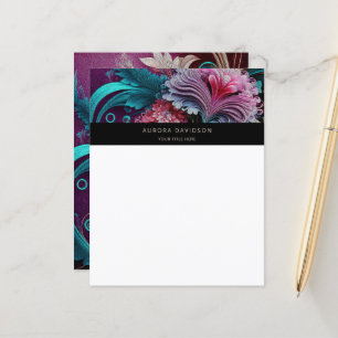 Papel de Papel de carta Personalizado Floral Bloom