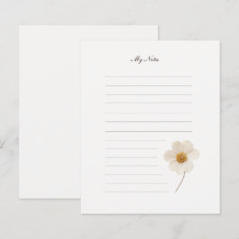 Papel de Papel de Carta Vinculado à Flor I em Bran