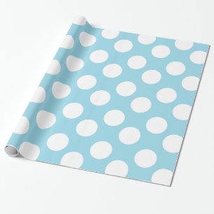 Papel de papel de embrulho azul e branco das