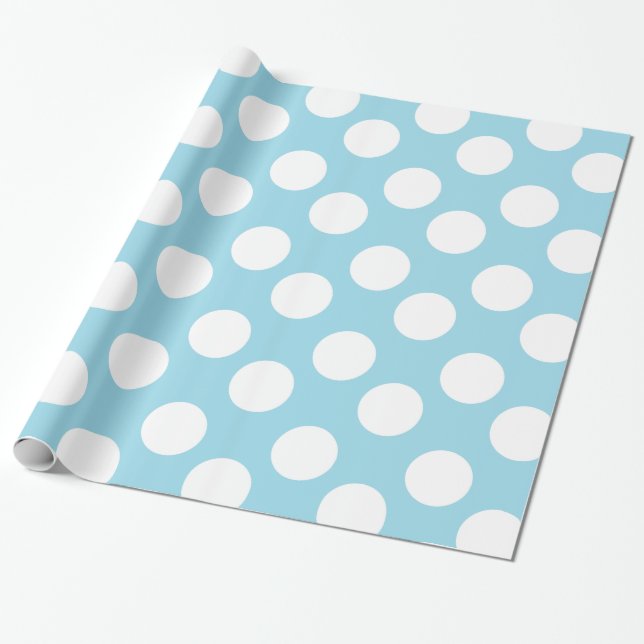 Papel de papel de embrulho azul e branco das (Desenrolado)