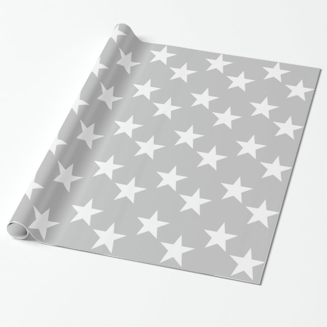 Papel de papel de embrulho cinzento e branco da (Desenrolado)