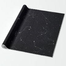 Papel de papel de embrulho das constelações