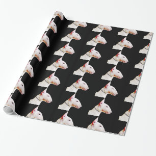 Papel de papel de embrulho do cão de bull terrier