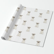 Papel de papel de embrulho do cão do Pug
