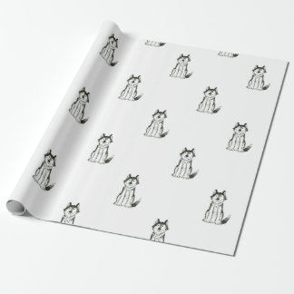 Papel de papel de embrulho ronco do cão