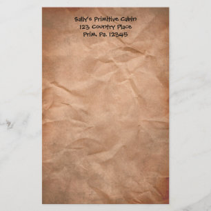 Papel de papelaria amassado