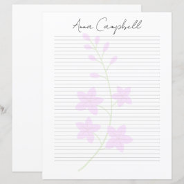 Papel de Papelaria com Nome em Roteiro Chic Monogr