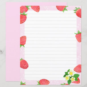 Papel de papelaria cor-de-rosa com revestimento de
