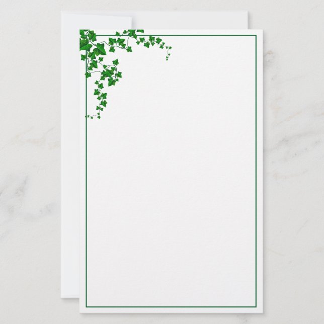 Papel de papelaria de Ivy (Frente)