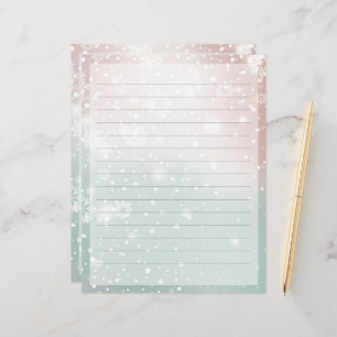 Papel de papelaria de Natal com gradiente de paste