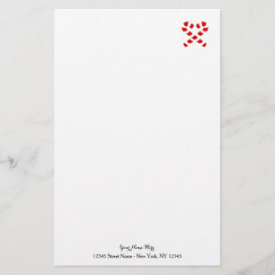 Papel de papelaria de Natal personalizado com bast