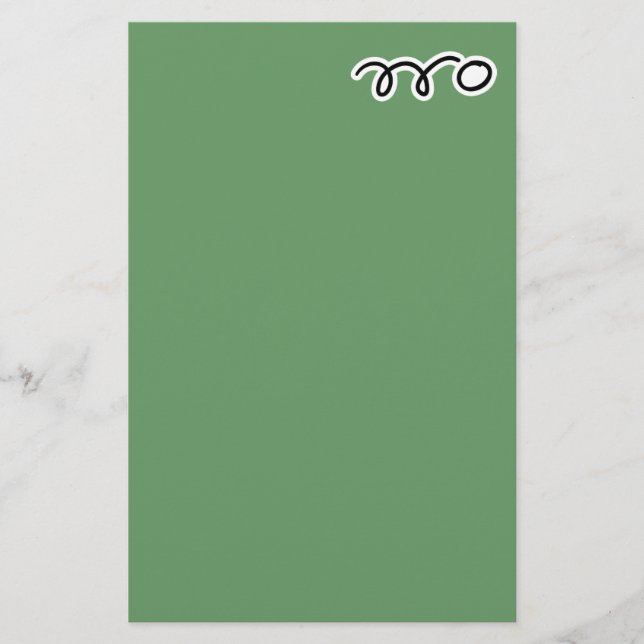 Papel de papelaria de tênis de mesa para escrever  (Frente)
