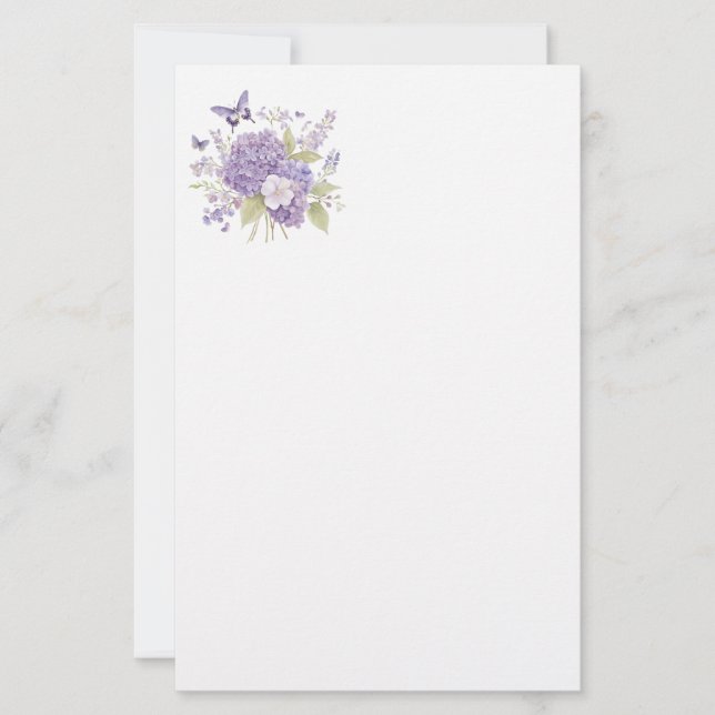 Papel de Papelaria Floral (Frente)